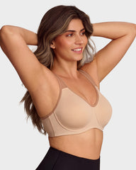 Unlined External Underwire Full Coverage Sports Bra