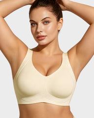 Breathable Fixed Cup Jelly Support Smoothing Bra