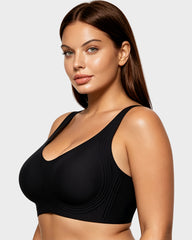 Breathable Fixed Cup Jelly Support Smoothing Bra