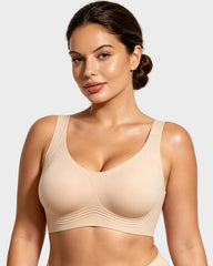 Breathable Fixed Cup Jelly Support Smoothing Bra