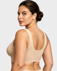 Breathable Fixed Cup Jelly Support Smoothing Bra