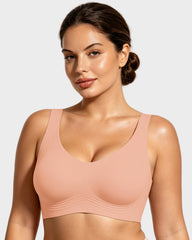 Breathable Fixed Cup Jelly Support Smoothing Bra
