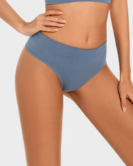 9-Pack Comfort Seamless Sport Thong Panties