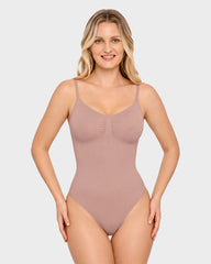 Covered Bust Seamless Sculpting Bodysuit