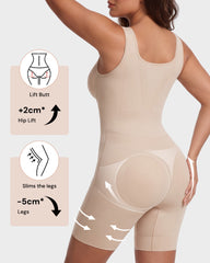 Easy-Access Tummy Control Shapewear Bodysuit