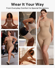EasySlide Pull-Down Shapewear Bodysuit