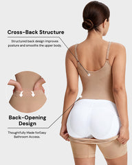 EasySlide Pull-Down Shapewear Bodysuit