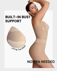 EasySlide Pull-Down Shapewear Bodysuit