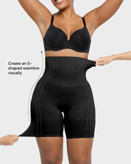 High-Waisted Tummy Control Shaping Shorts
