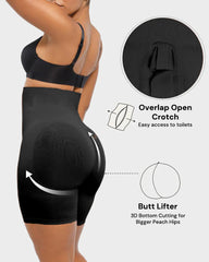 High-Waisted Tummy Control Shaping Shorts