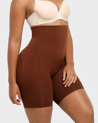 High-Waisted Tummy Control Shaping Shorts
