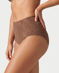 6-Pack High-Waist Seamless Leopard Tummy Control Briefs