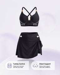 High Waist Tummy Control Push Up Bikini