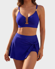 High Waist Tummy Control Push Up Bikini