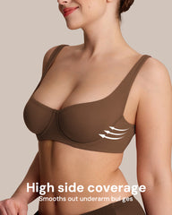 Invisible Balconette Bra with Unlined Comfort