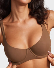 Invisible Balconette Bra with Unlined Comfort
