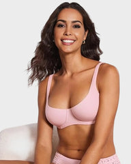 Invisible Balconette Bra with Unlined Comfort