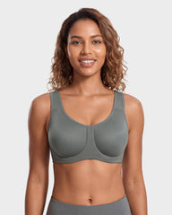 High Impact Sports Bra with External Underwire Support