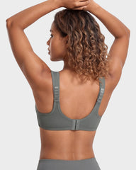 High Impact Sports Bra with External Underwire Support