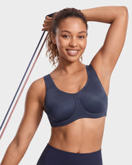 High Impact Sports Bra with External Underwire Support