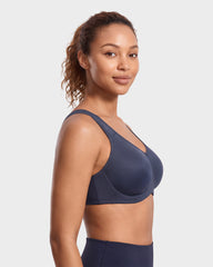 High Impact Sports Bra with External Underwire Support