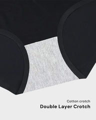 5-Pack No Show High-Waist Briefs for Everyday Seamless Comfort
