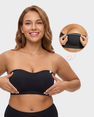 Non-Slip Bandeau Seamless Wireless Strapless Bra