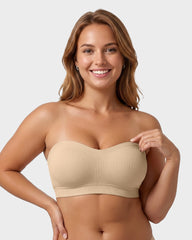 Non-Slip Bandeau Seamless Wireless Strapless Bra