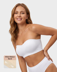 Non-Slip Bandeau Seamless Wireless Strapless Bra