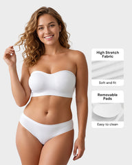 Non-Slip Bandeau Seamless Wireless Strapless Bra