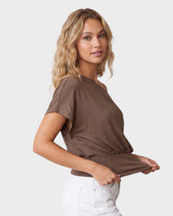 Off Shoulder Slim Fit Crop Top