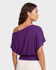 Off Shoulder Slim Fit Crop Top