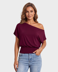Off Shoulder Slim Fit Crop Top