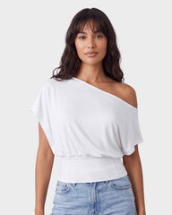 Off Shoulder Slim Fit Crop Top