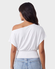 Off Shoulder Slim Fit Crop Top