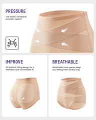 5-Pack Plus-Size High-Waist Cross Tummy Control Panties