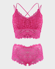 4-Pack Romantic Lace Bralette & Panty Bundle