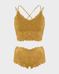4-Pack Romantic Lace Bralette & Panty Bundle