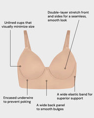 Seamless Minimizer Bra for Fuller Bust Support