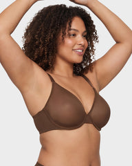 Breathable Mesh Demi Bra for Everyday Comfort