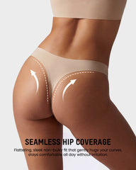 5-Pack Invisible Seamless Thongs