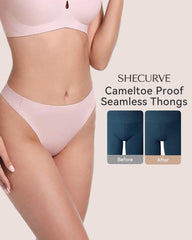 5-PACK Seamless Camel Toe Cover Thongs