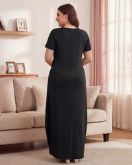 Slimming Maxi Lounge Dress with Pockets
