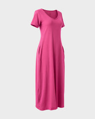 Slimming Maxi Lounge Dress with Pockets