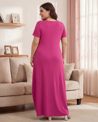 Slimming Maxi Lounge Dress with Pockets