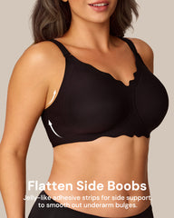 Soft Full Coverage Scalloped Wireless Jelly Bra