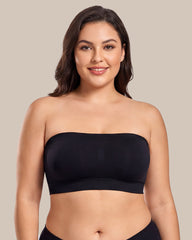 Stay‑Put Wireless Seamless Bandeau Bra