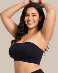 Stay‑Put Wireless Seamless Bandeau Bra