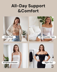 Stay‑Put Wireless Seamless Bandeau Bra
