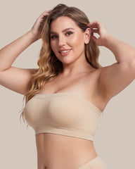 Stay‑Put Wireless Seamless Bandeau Bra